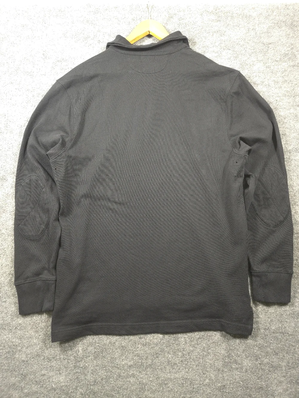 J.Crew Re-Imagined 100% Cotton QuarterZip Pullover Sweatshirt Black Men's Medium